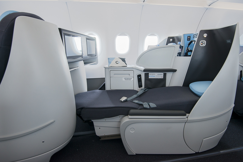 La Compagnie A321neo plane cabin configuration.
